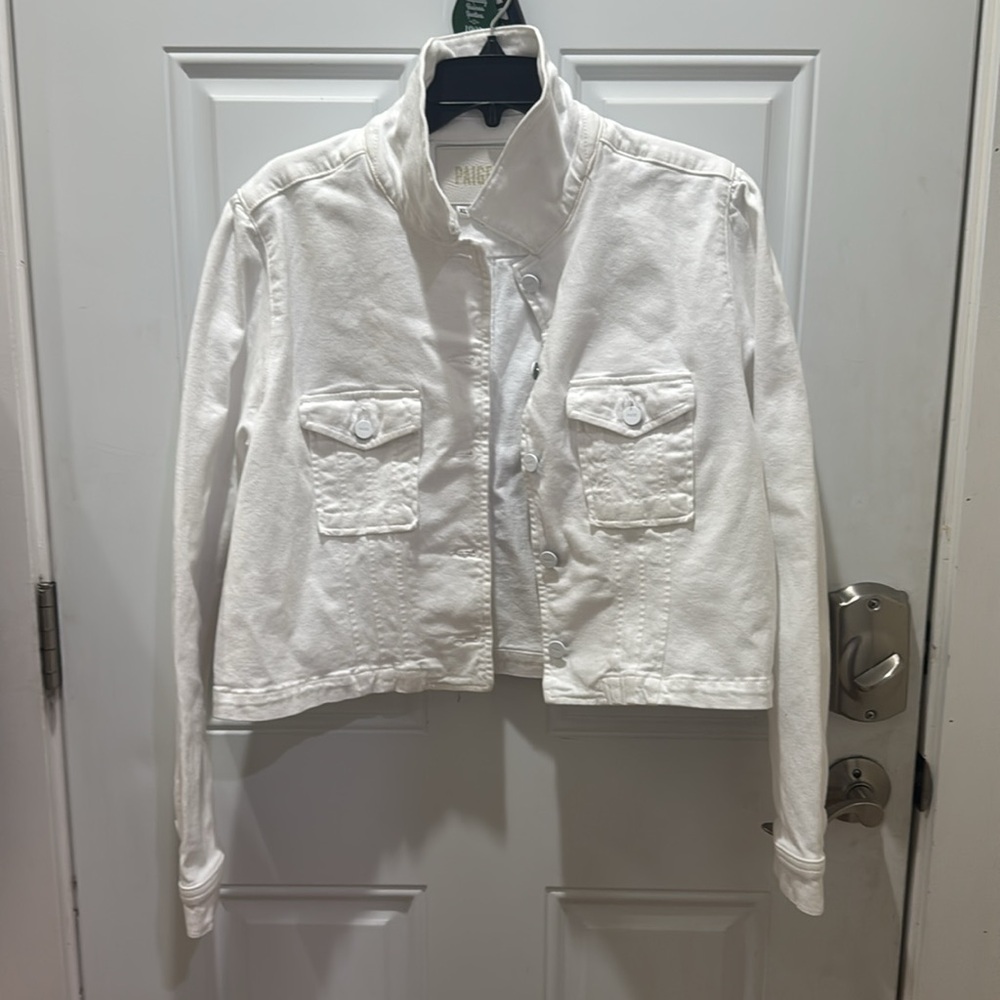 PAIGE Cropped Pacey Denim Jacket